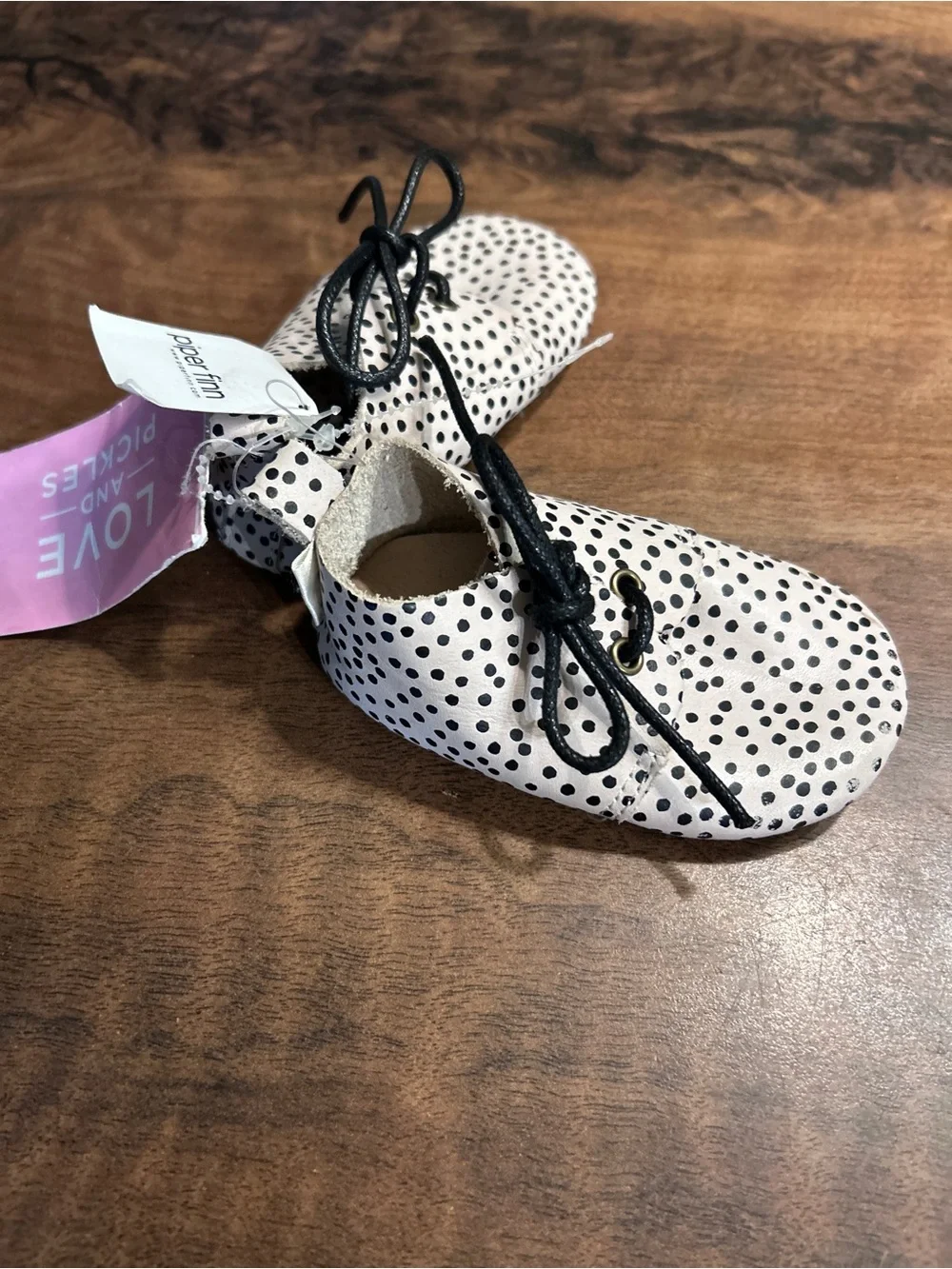 Piper Finn Dottie Low Top Soft Sole Leather Oxfords